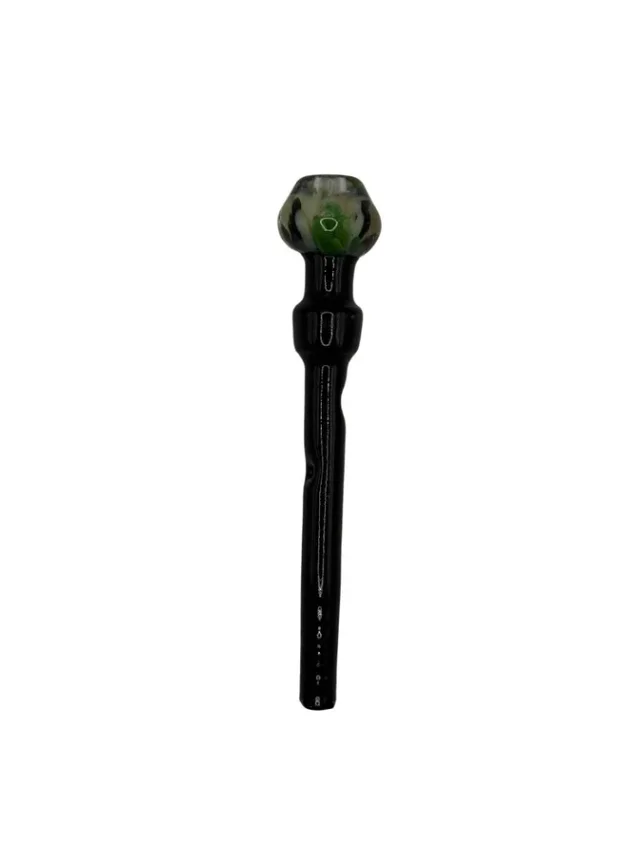 PITEIRA DE VIDRO PRETA /  BRANCO E VERDE 
